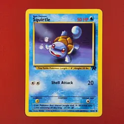 5-08-13 PWE pokemon unplayed 2000 team rocket 68/82 squirtle . (A) - Image 1