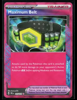 Maximum Belt 117/131 ACE SPEC Rare Holo Prismatic Evolutions Pokemon NM - Image 1