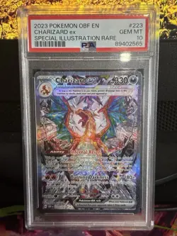 2023 Pokemon Charizard ex SIR PSA 10 Obsidian Flames #223/197 - Image 1