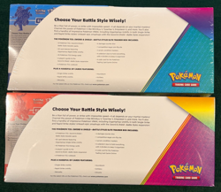Pokemon TCG Sword & Shield Battle Styles Elite Trainer Box Red Blue ETB x2 -READ - Image 2