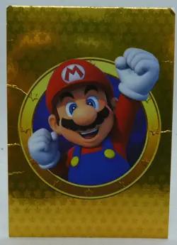 Carte Panini holo Super Mario Trading Cards n°145 Golden Card Mario - Image 1