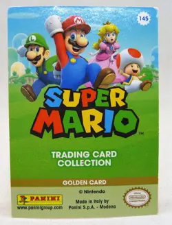 Carte Panini holo Super Mario Trading Cards n°145 Golden Card Mario - Image 2