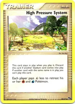 High Pressure System 10/17 Uncommon POP Series 3 Pokemon Near Mint - Image 1