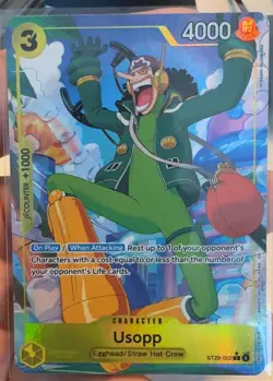 Usopp (Full Art) ST29-002 Holo NM One Piece Starter Deck 29: Egghead - Image 1