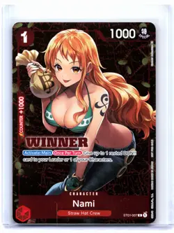2023 One Piece TCG—Nami (Tournament Pack Vol. 3) [Winner] #ST01-007 OP-PR—Foil - Image 1