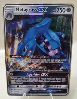 Metagross GX 85/145 Pokemon Card SM Guardians Rising - MP - Image 1