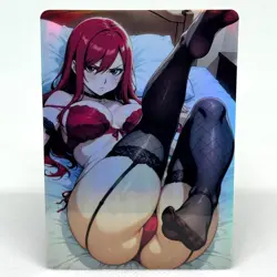 Fairy Tail Erza Scarlet Goddess Anime Waifu ACG Foil Card - Image 1