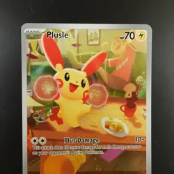 Plusle 193/182 Pokemon Paradox Rift Holo Full Art Card - Image 2