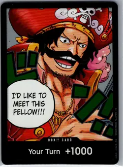 DON!! Card (Gol.D.Roger) English Carrying On His Will - One Piece Card - NM - Image 1
