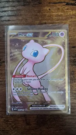 Pokemon TCG - Mew 205/165 Scarlet & Violet 151 Gold UPC Promo Metal Card NM - Image 1