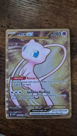 Pokemon TCG - Mew 205/165 Scarlet & Violet 151 Gold UPC Promo Metal Card NM - Image 3