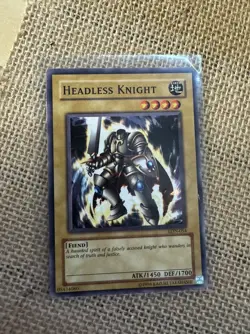 Yu-Gi-Oh TCG Headless Knight LON-054 Unlimited Regular Common Card NM - Image 2
