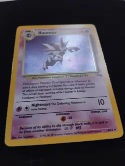 LP 1999 Pokemon TCG Haunter 6/62 Fossil Unlimited Holo Rare Card - Image 3