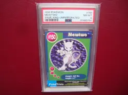 1999 Pokemon Burger King UnPerforated Mewtwo card #150 Psa 8 Nm Mint - Image 1