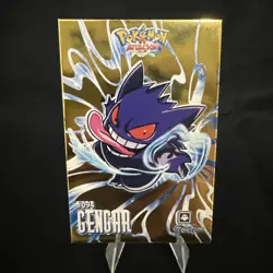 Pokemon Gengar #094 Non-TCG Card Attacks Kanto Gold Holo - Image 1