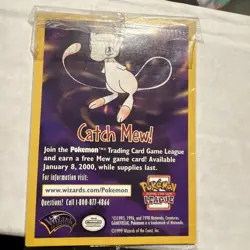 Sealed Pokemon The First Movie promo card Pikachu packaging ERROR 2000 - Image 1