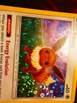 LP/MP Pokemon (Sequin Holo)EEVEE Card SUN MOON Set 101/149 General Mills Promo#4 - Image 2