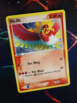 MP Pokemon (Holo) HO-OH Card POP SERIES-5 Set #1/17 Cosmos Foil DP Pack Promo#1 - Image 1