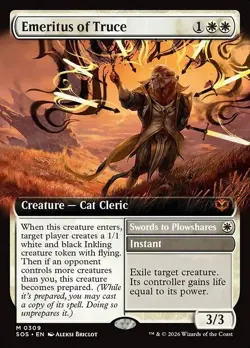 Emeritus of Truce x1 Extended Art FOIL Secrets of Strixhaven SOS NM MTG - Image 1