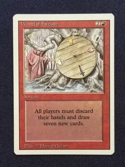 Wheel of Fortune - 1994 Magic the Gathering MTG Revised - Free Shipping! - Image 1