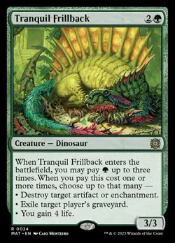 Slightly Played, English - 1 x MTG Tranquil Frillback - Foil March of the Machin - Image 1