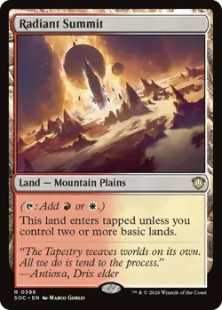 Mint/Near-Mint, English - 1 x MTG Radiant Summit Commander: Secrets of Strixhave - Image 1