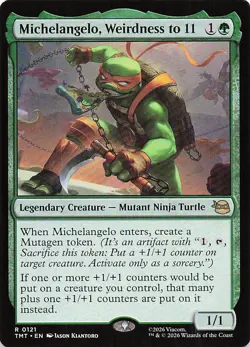 Michelangelo, Weirdness to 11 R Teenage Mutant Ninja Turtles 121 NM - Image 1