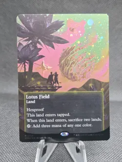 MTG - [GALAXY FOIL] Lotus Field (0158) (Borderless) - Edge Of Eternities - Image 1