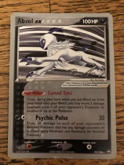 Pokemon TCG Absol EX World Championship Card 92/108 - Image 1