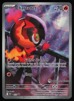 2025 MEGA EVOLUTION PROMO CHARCADET POKEMON CENTER STAMPED #022 - Image 1