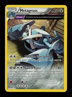 Metagross 50/98 Non Holo Rare Ancient Origins Pokemon Cards - Image 1
