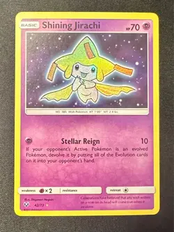 Shining Jirachi 42/73 2017 S&M Shining Legends Pokemon Card TCG Holo Rare - Nm - Image 1