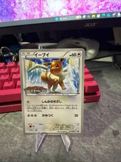 Pokemon TCG Eevee 213/BW-P Promotional Card Gym Challenge Promo Japanese - Image 1