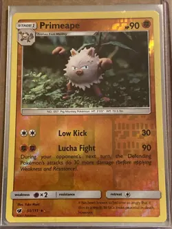 Pokemon TCG Primeape Crimson Invasion 51/111 Reverse Holo Rare - Image 1