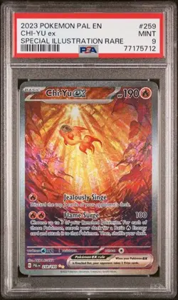 2023 PSA 9 Chi-Yu EX #259 Special Illustration Rare SIR Pokemon Paldea Evolved - Image 1