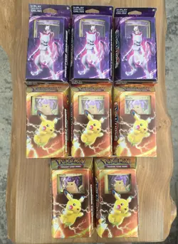 Pokemon XY Evolutions Pikachu Power & Mewtwo Mayhem Theme Deck Lot *Damaged* 820650801600 - Image 2
