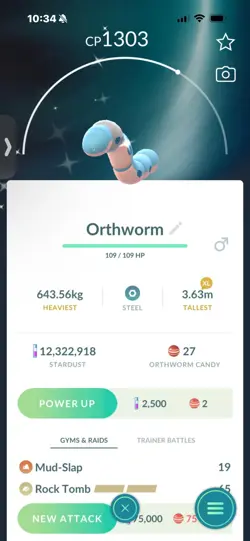 Pokemon Go Shiny Orthworm - Image 1