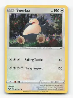 Pokemon TCG - Snorlax - 140/202 (Cosmos Holo) 140/202 NM Holo Blister Exclusives - Image 1