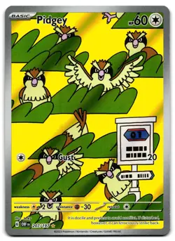 Pidgey 207/197 - 🌊 Obsidian Flames Illustration Rare Pokemon TCG 🖤 - LP - Image 1