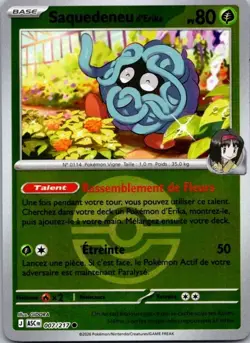 Carte Pokemon Saquedeneu d'Erika 007/217 - Reverse 2026 - Image 1