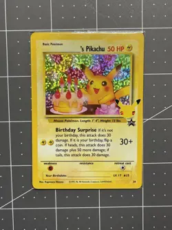 Birthday Pikachu Holo 24 Celebrations Classic Collection Pokemon 2021 - Image 1
