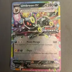 Umbreon ex 060/131 - Pokemon TCG SV Prismatic Evolutions Stamped Promo SEALED - Image 1