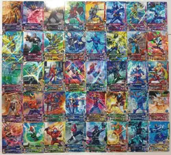 Lot of 40 Japanese Kamen Rider Battle: Ganbarizing Rare Card Set - Image 1