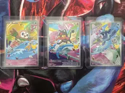 Pokemon TCG First Partner Illustration Collection Series 1 Gen 7 Alola Starters - Image 1