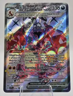 Charizard ex 074 Sv: Scarlet & Violet Promo Paldean Fates Tin Holo Pokemon - NM - Image 1