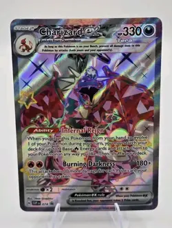 Charizard ex 074 Sv: Scarlet & Violet Promo Paldean Fates Tin Holo Pokemon - NM - Image 2