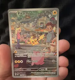 Pokemon Pikachu - 173/165 - SV: Scarlet & Violet 151 Illustration Rare Holo - Image 1