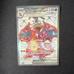 Pokemon Charizard ex 215/197 Secret Rare SV03 Obsidian Flames Tera Holo - Image 1