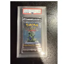 Wizards of the Coast Pokemon Aquapolis Tyranitar Foil Booster Pack PSA 9 2003 - Image 1