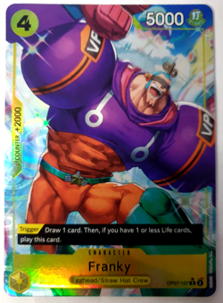 Franky - One Piece 500 Years in the Future - Alt Art Rare - OP07-107 NM - Image 1